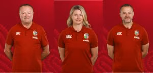 WRU medical team members Dr Geoff Davies, Susie Gill and John Miles