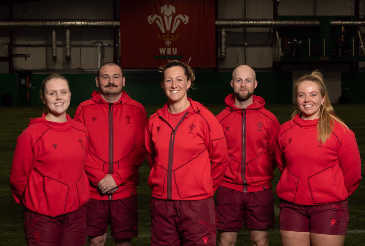 (Ltor) Ellie Beddow, Jon Hughes, Georgina Ewer, Gareth Harris and Erin Lynch