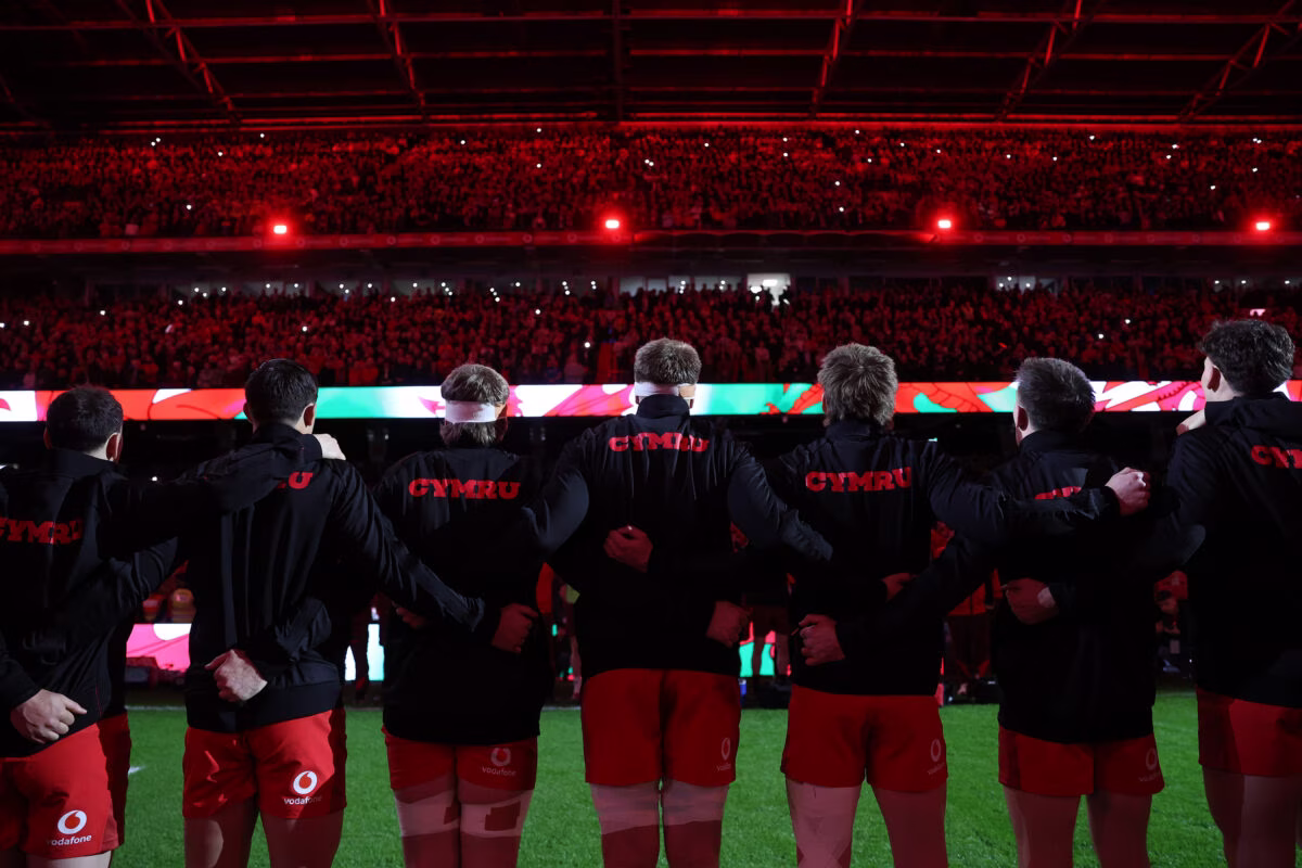 Wales v Italy - Guinness 6 Nations Championship Wales anthem line up